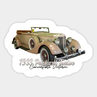 1933 Packard Twelve Convertible Victoria Sticker